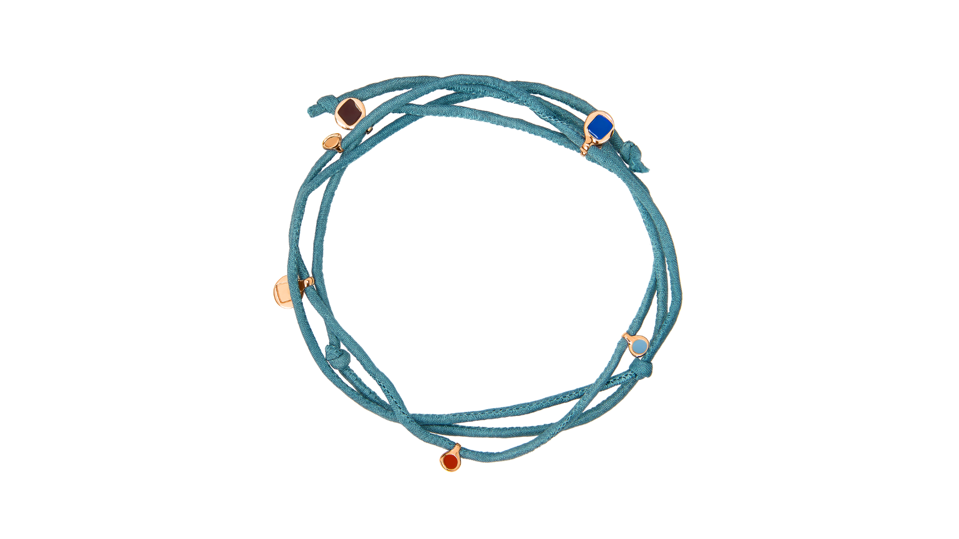 TAI JEWELRY | Braided Silk Cord Bracelet With Open Circle