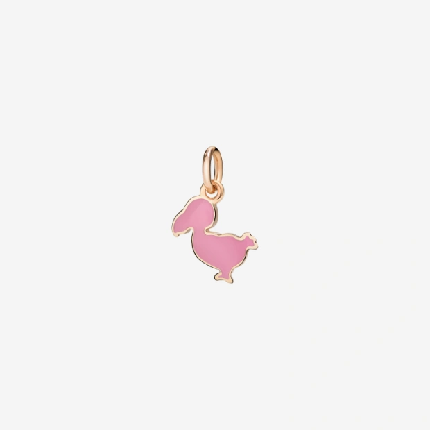 Pendentif Dodo Junior Or Rose & Émail
